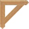 Ekena Millwork Traditional Arts & Crafts Rough Sawn Bracket, Western Red Cedar, 4"W x 24"D x 24"H BKT04X24X24TRA03RWR - alternate 3